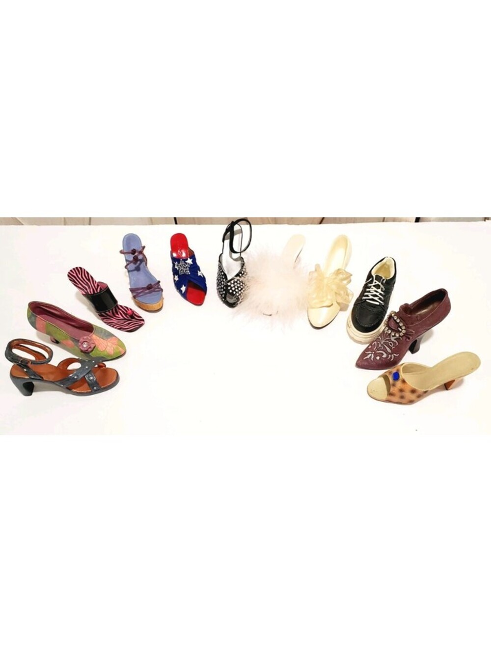 Lot Of 11 Assorted Raine JUST THE RIGHT SHOE Miniature Shoes
